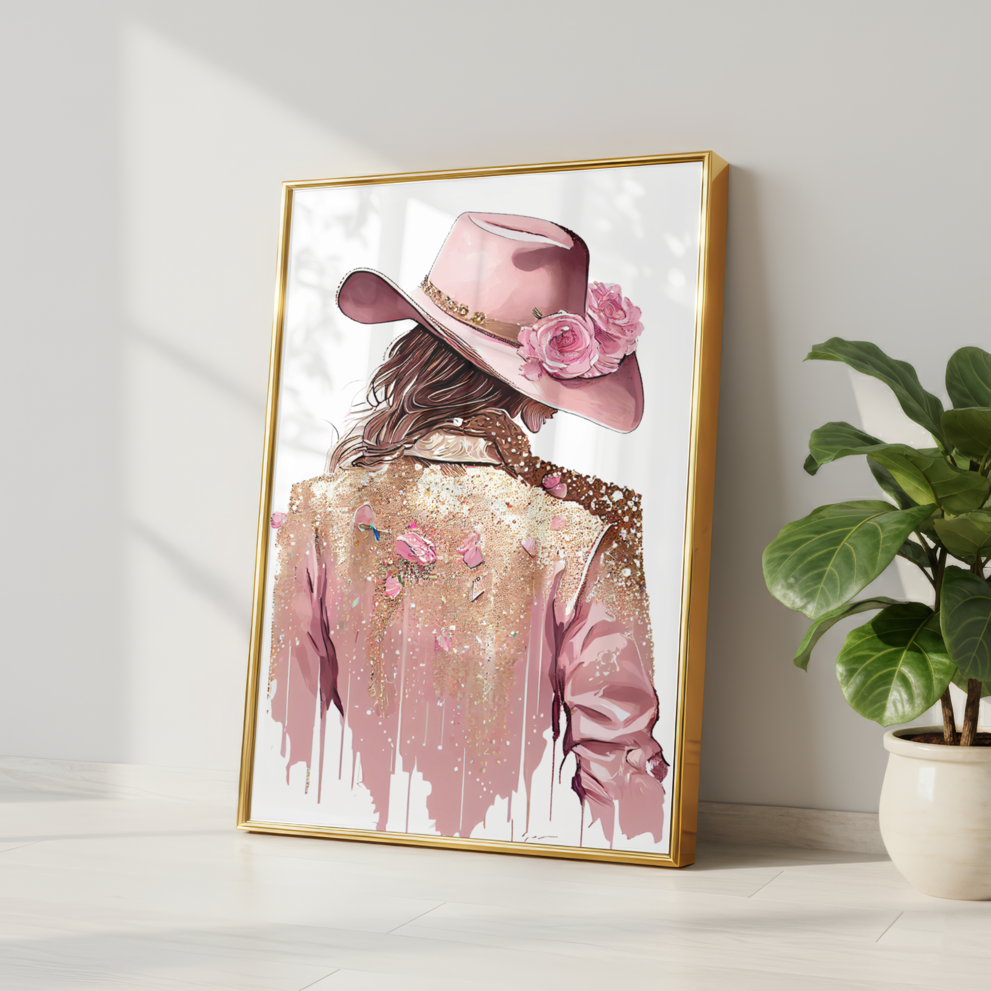 western feminine decor cowgirl wall art