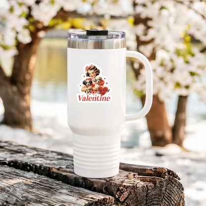 valentine dog quote vinyl sticker