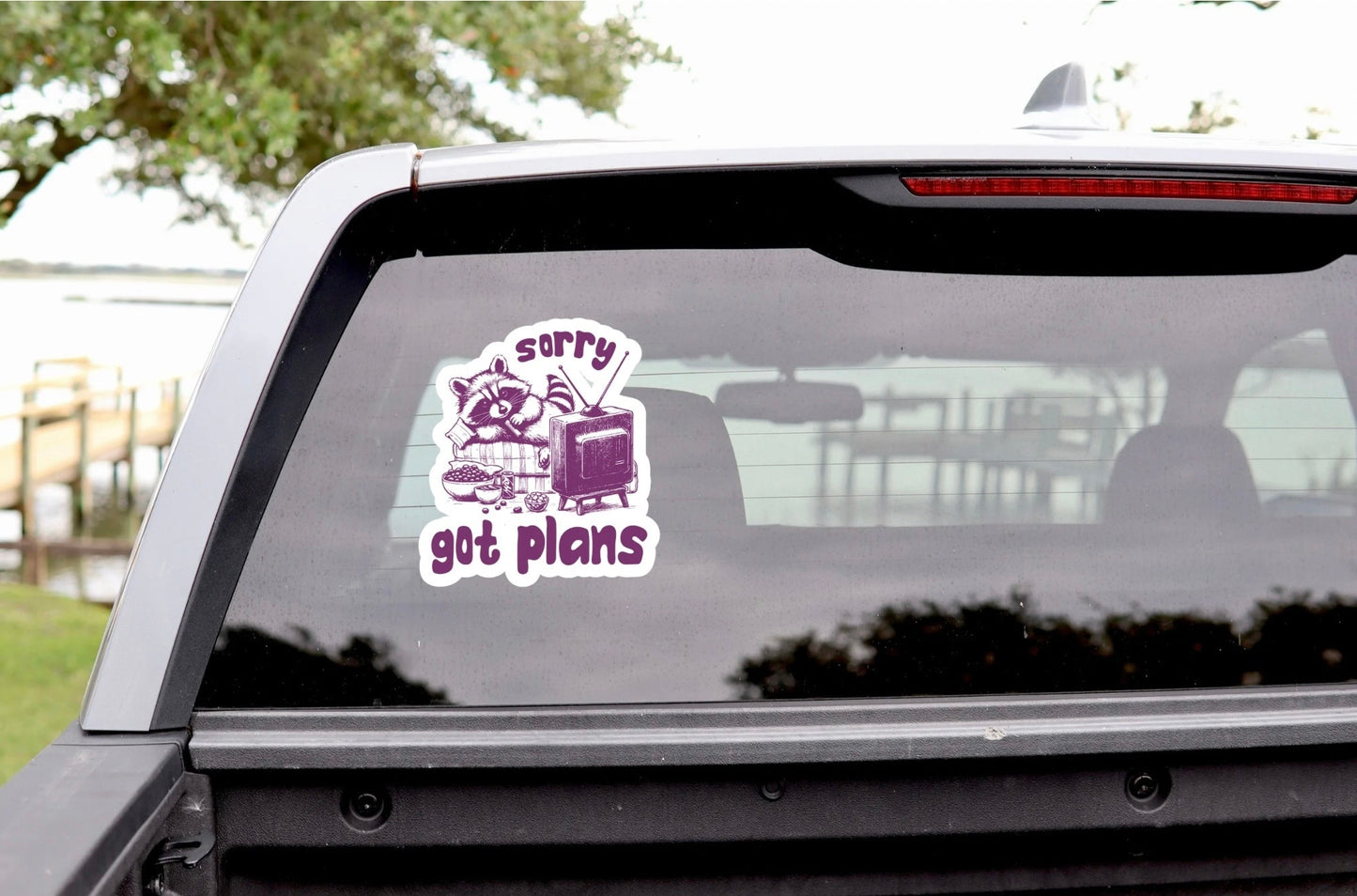 raccoon introvert humor sticker