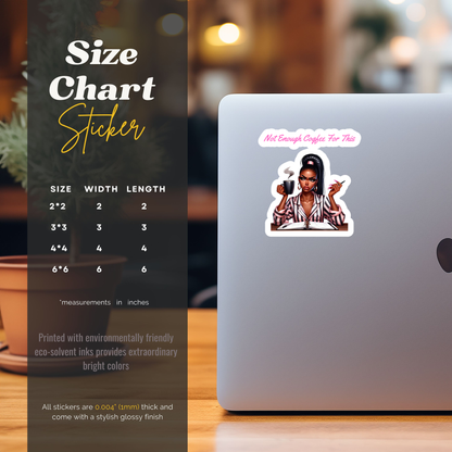 pink caffeine sticker