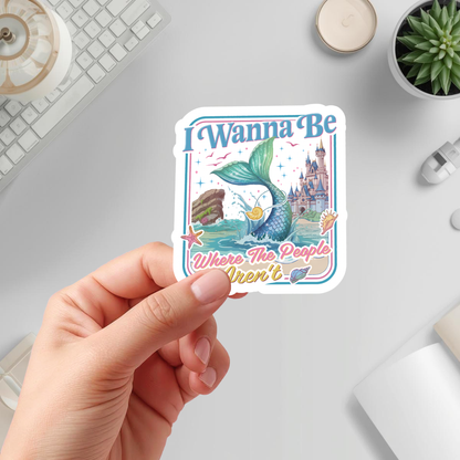 ocean scene mermaid decal