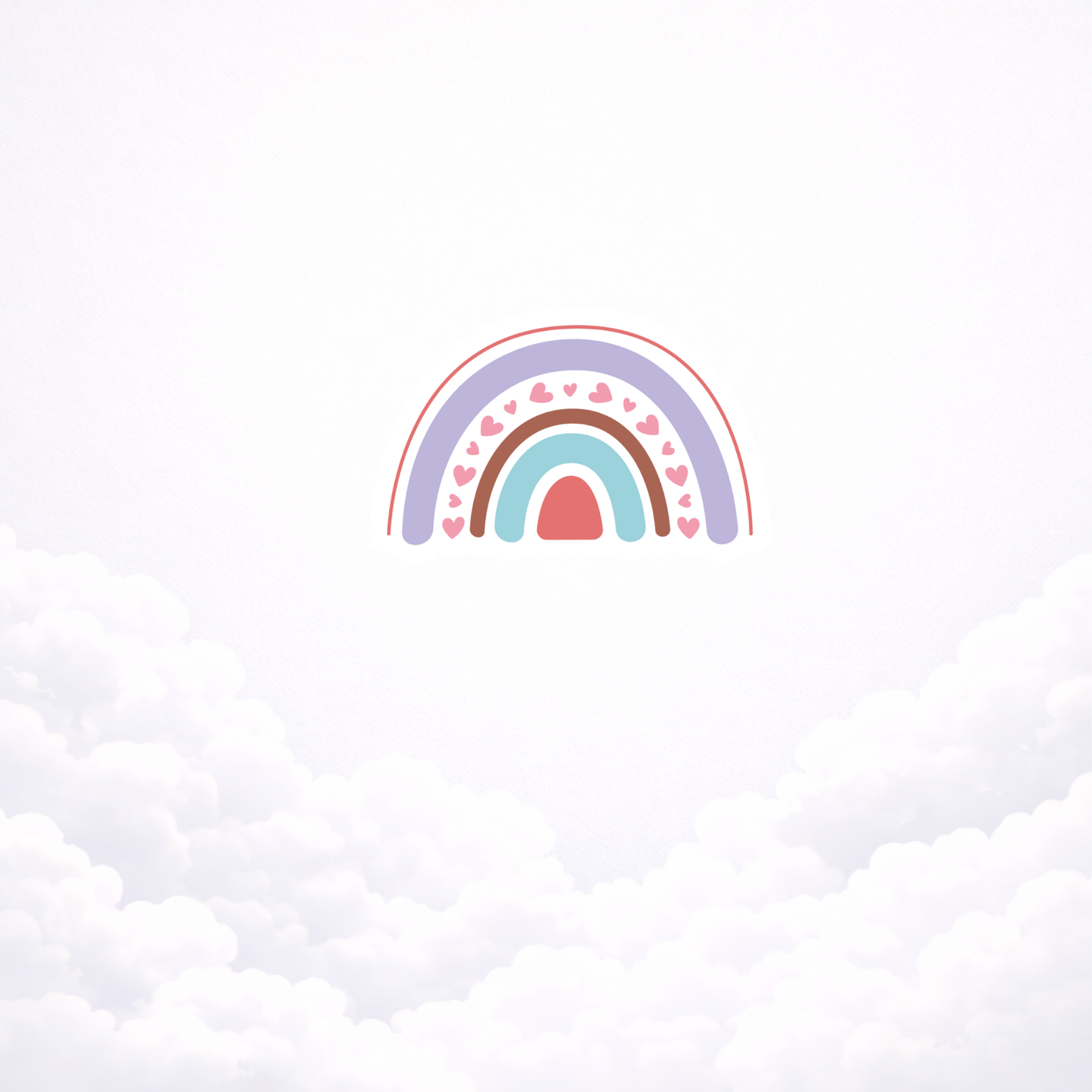 neutral rainbow sticker