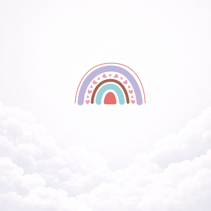 neutral rainbow sticker