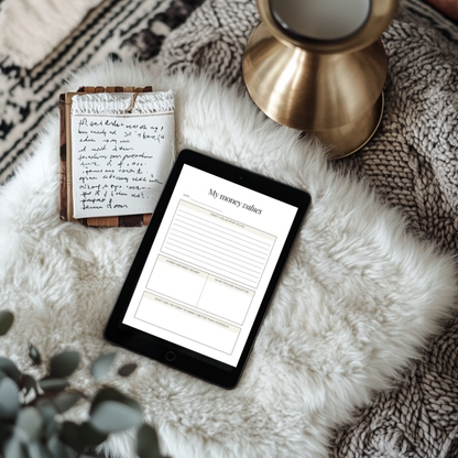 Money Mindset Planner & Workbook + Affirmation Cards