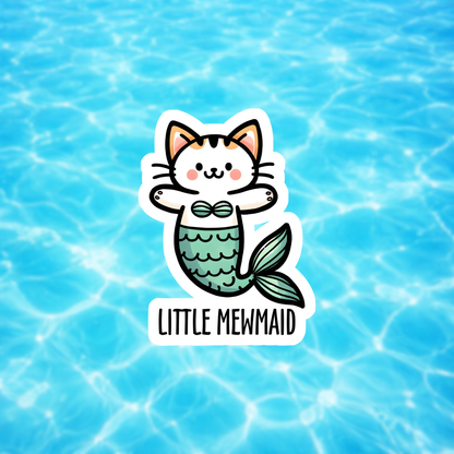 little mewmaid cat sticker