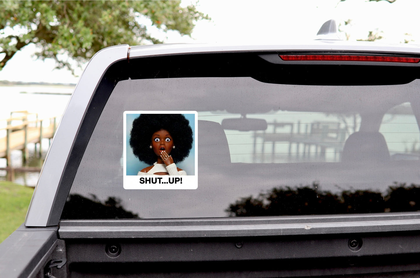 black doll reaction sticker