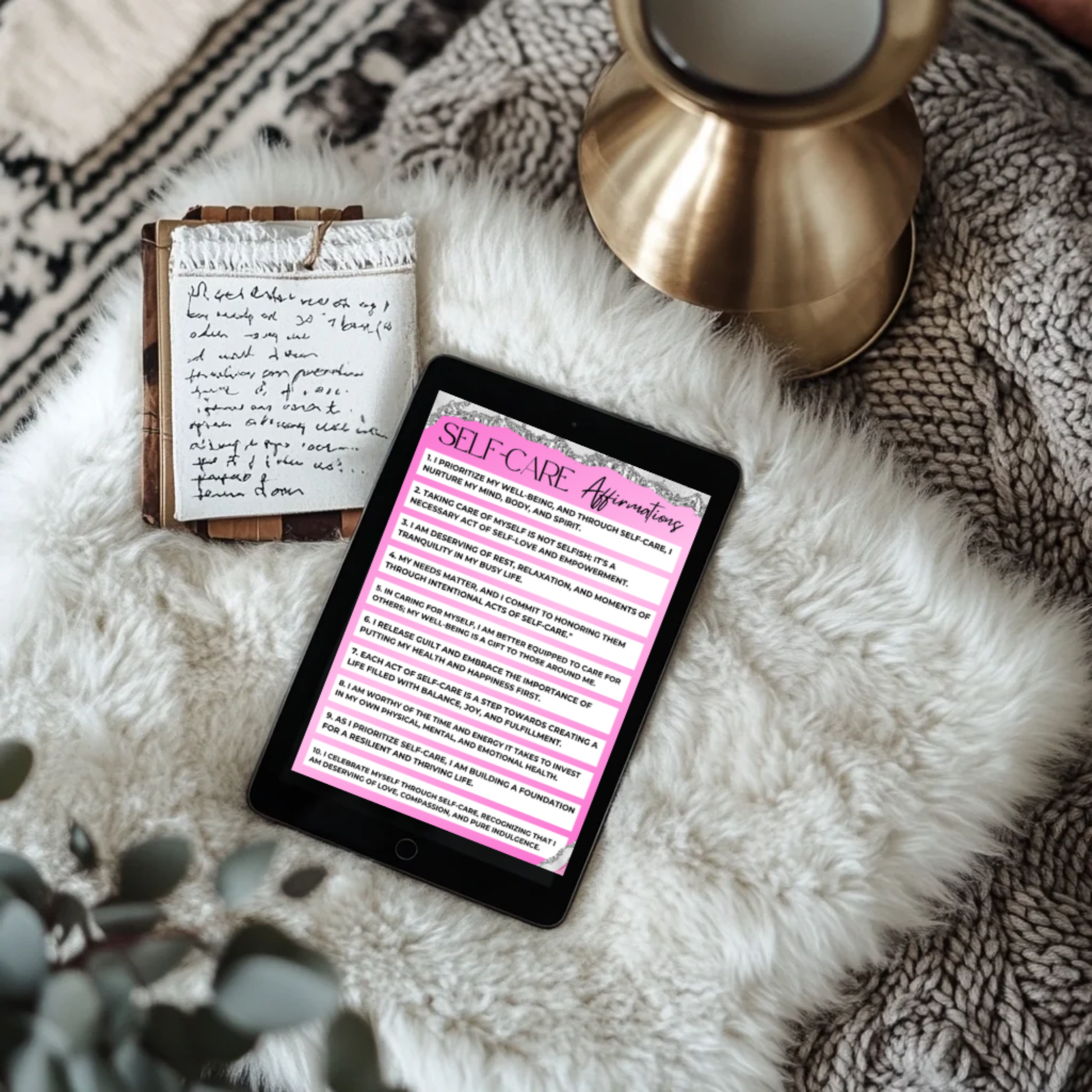 Pink Affirmation Planner Printable