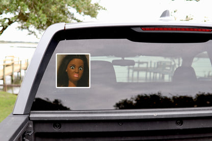 Reaction mood sticker for water bottle