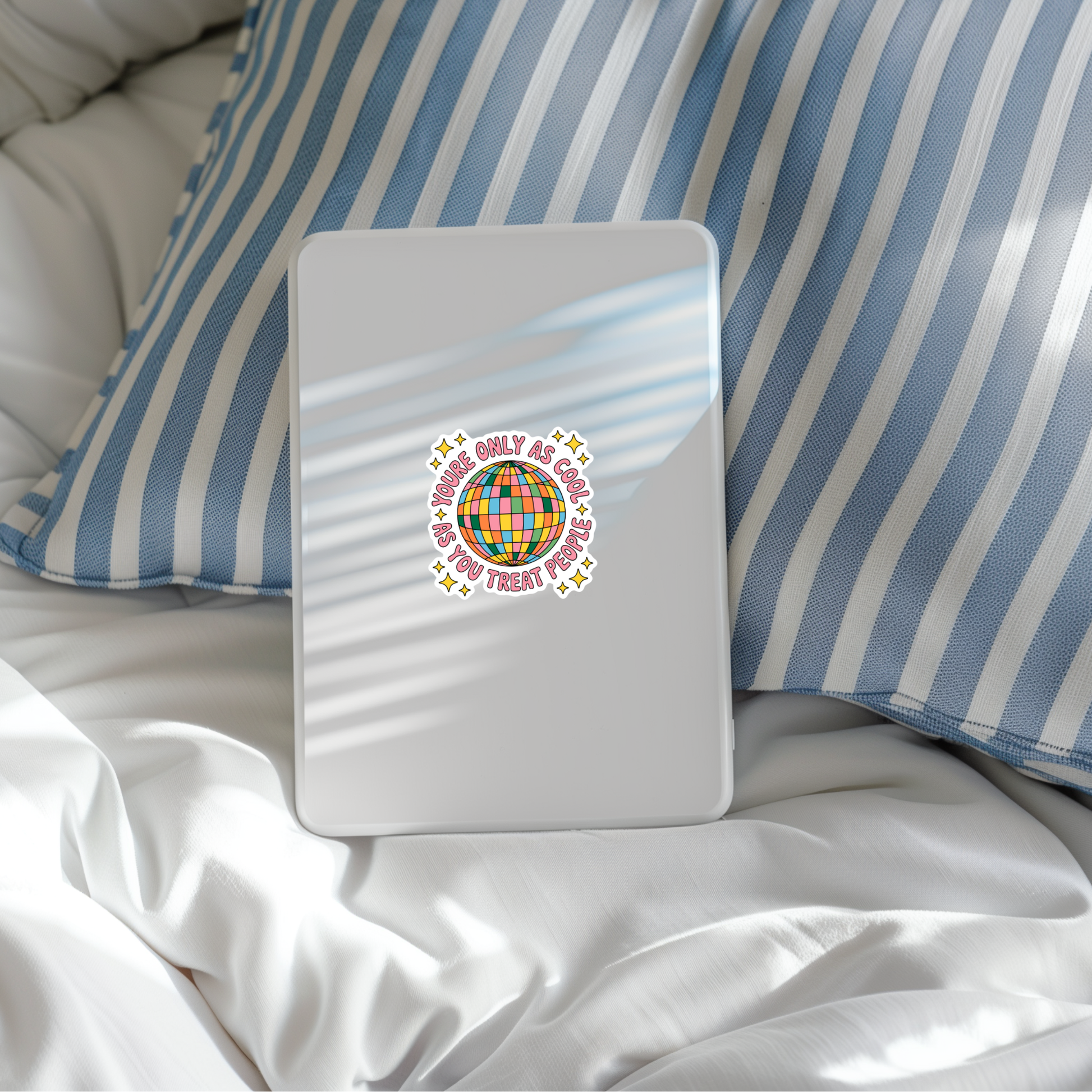 disco ball quote sticker for iPad case