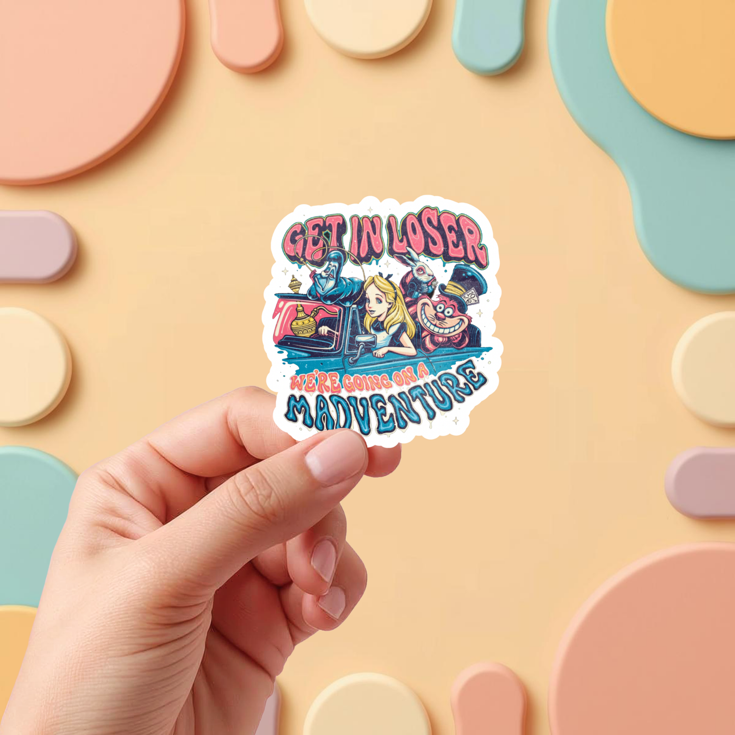 fantasy themed sticker decal