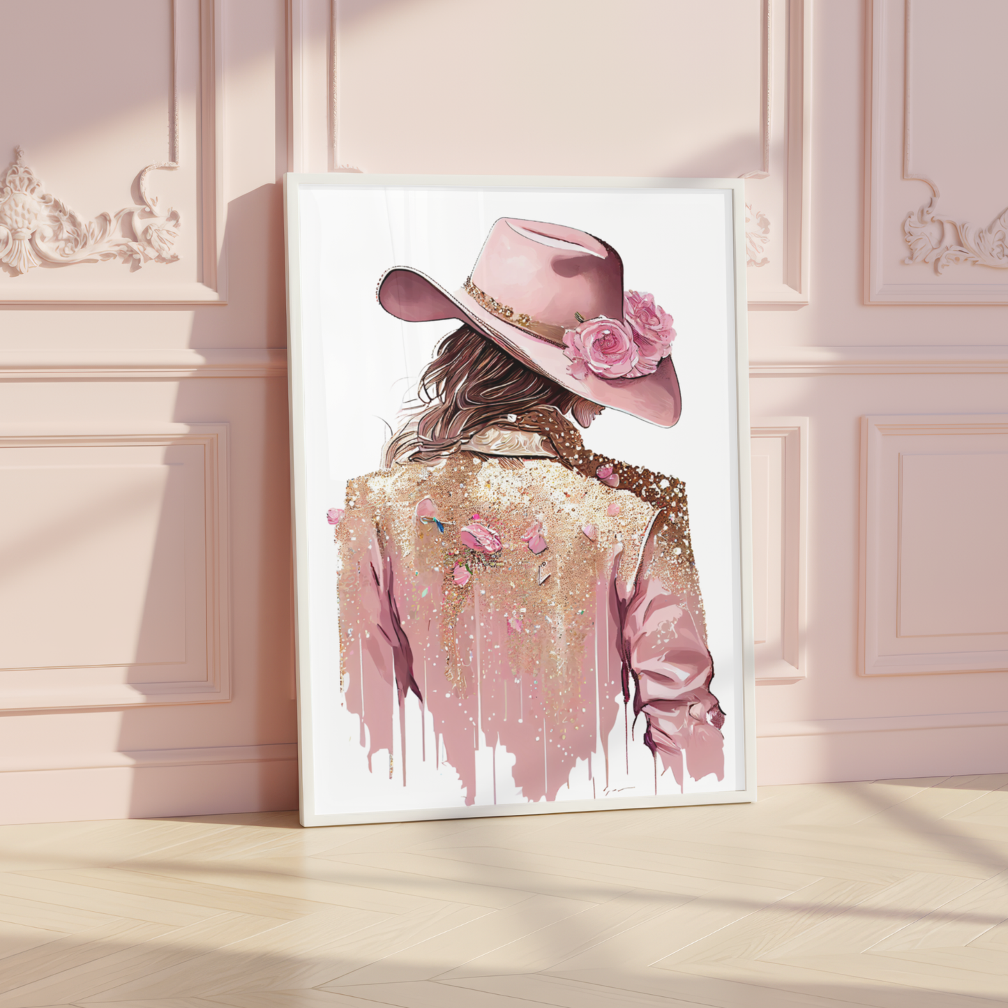 cowgirl back transparent background design