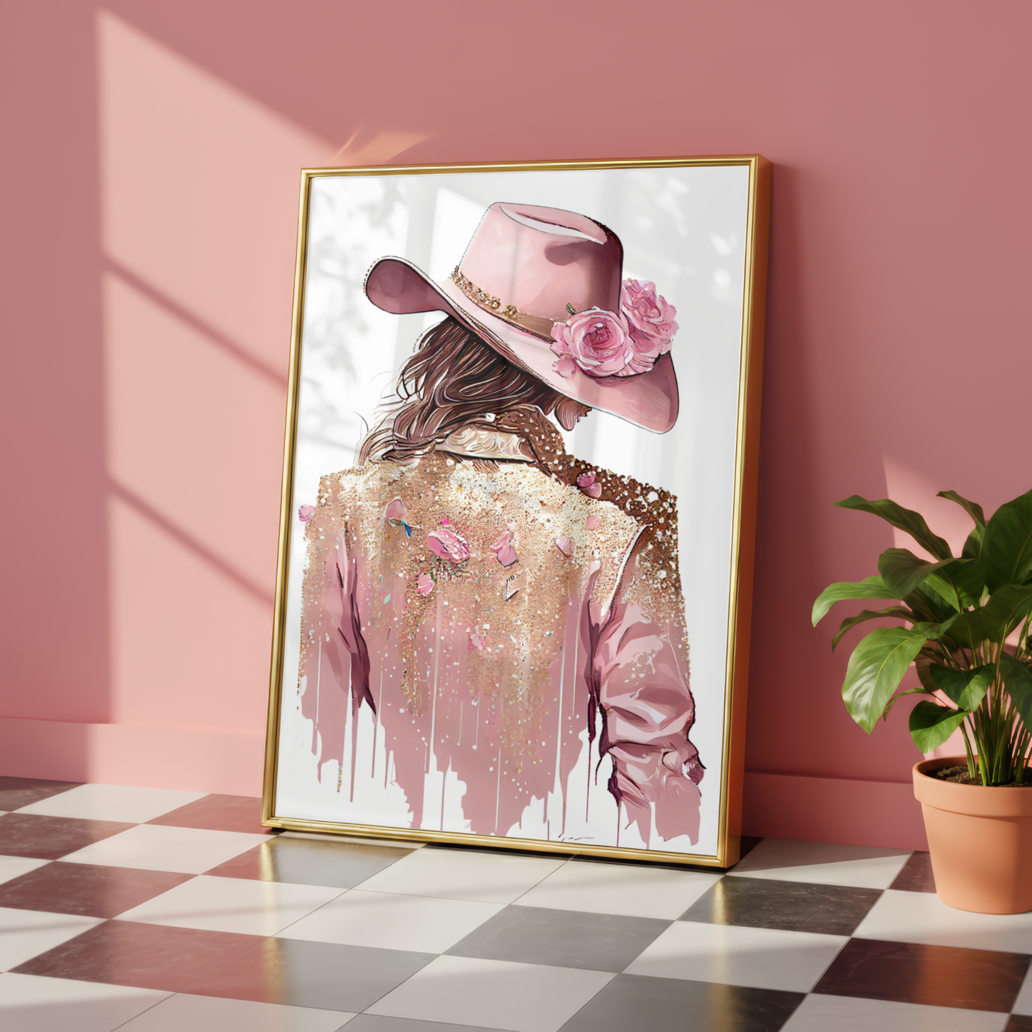 pink western wall art cowgirl decor