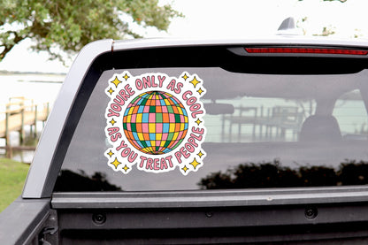 kindness quote vinyl sticker for car window 