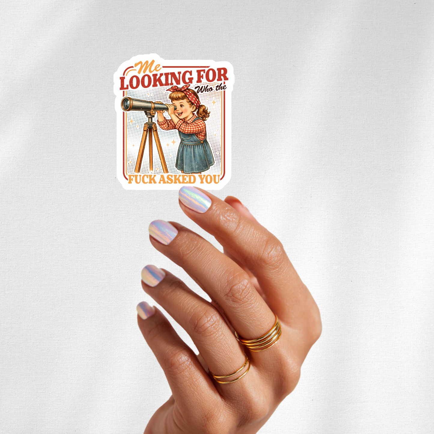 Me Looking For Who Asked You Vinyl Sticker Decal