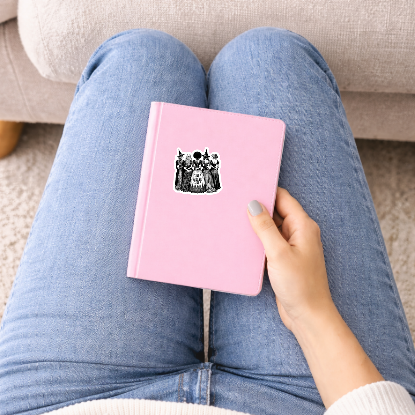 witch coven vinyl sticker gothic aesthetic journal sticker