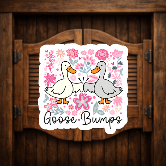 cute goose sticker illustration