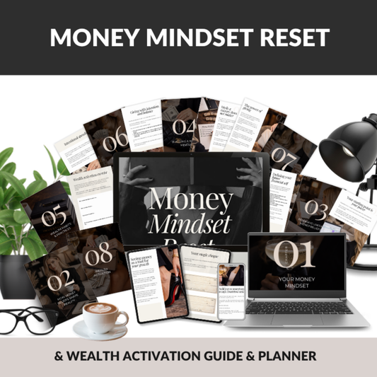 Money mindset planner and workbook digital download