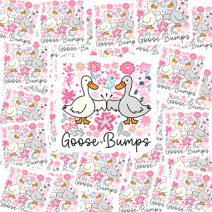 animal vinyl sticker with goose