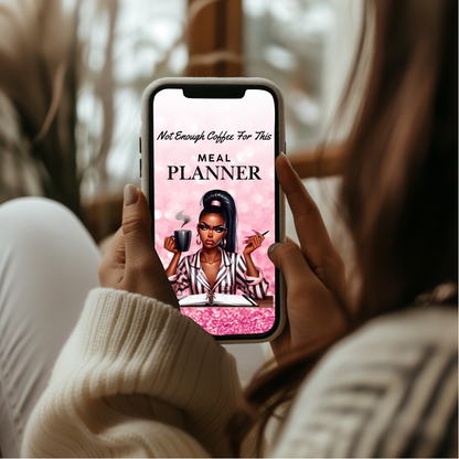 Pink Digital Meal Planner | Weekly & Monthly