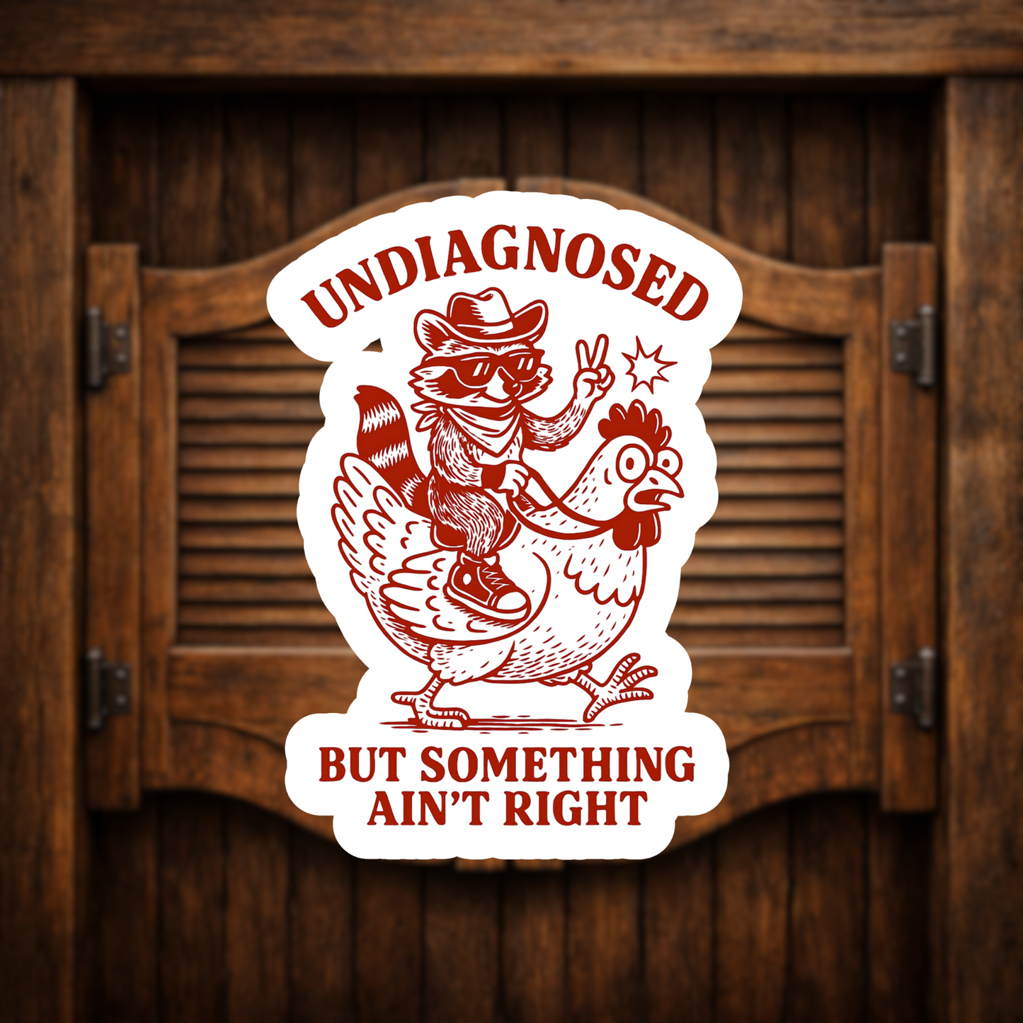 Undiagnosed but something ain’t right vinyl sticker 