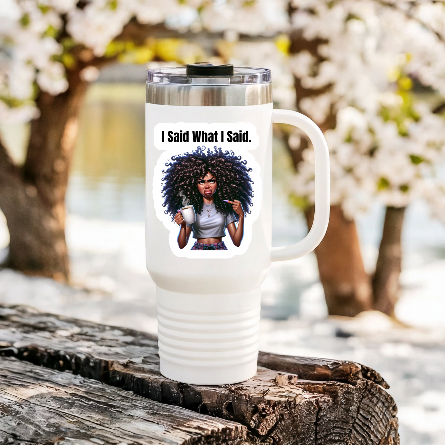 black girl art vinyl sticker