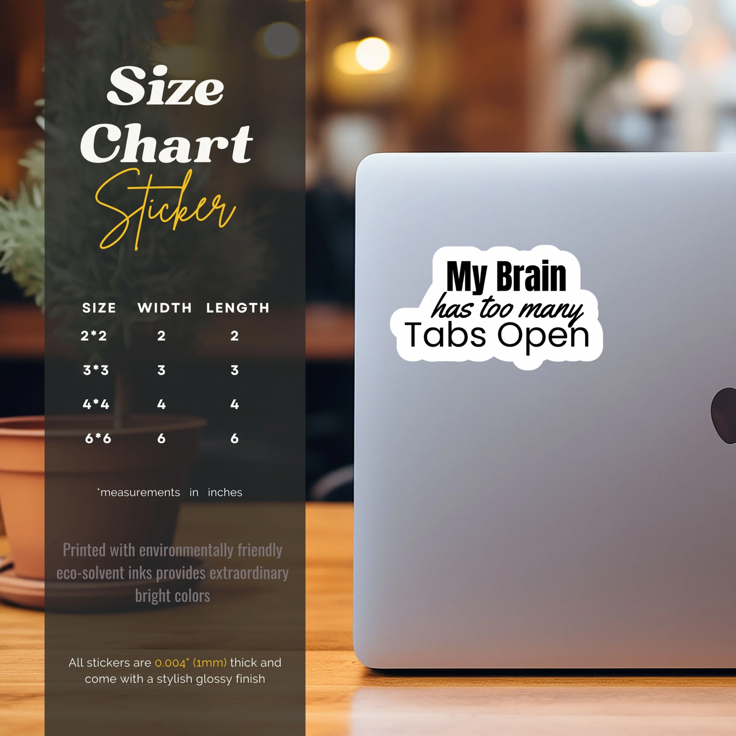 Funny productivity sticker for laptop 