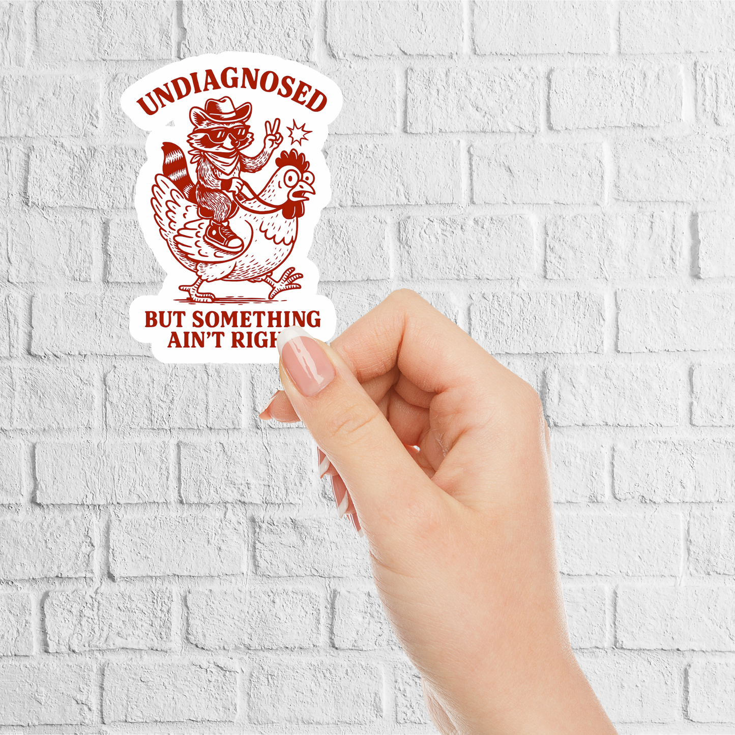 Sarcastic quote vinyl sticker text design 