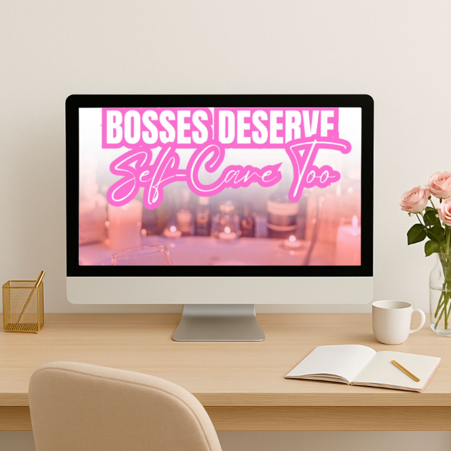 Boss Babe Self Care Planner Printable PDF