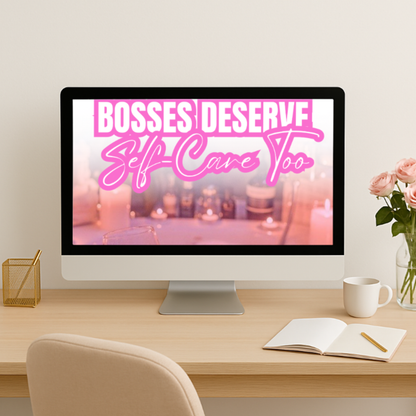 Boss Babe Self Care Planner Printable PDF