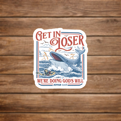 jonah whale sticker ocean scene