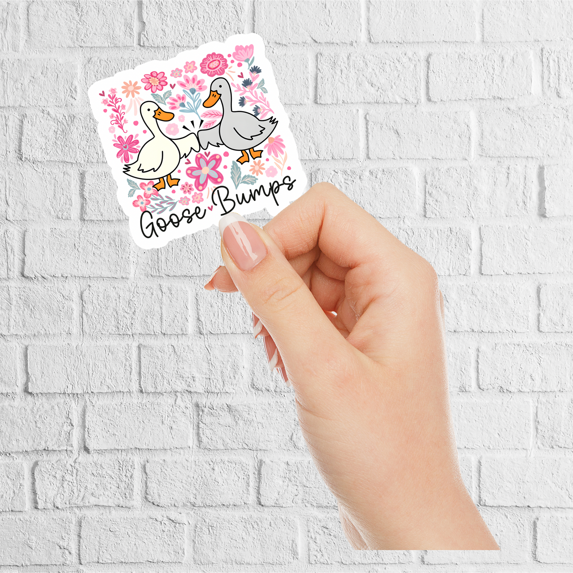 funny goose vinyl sticker design