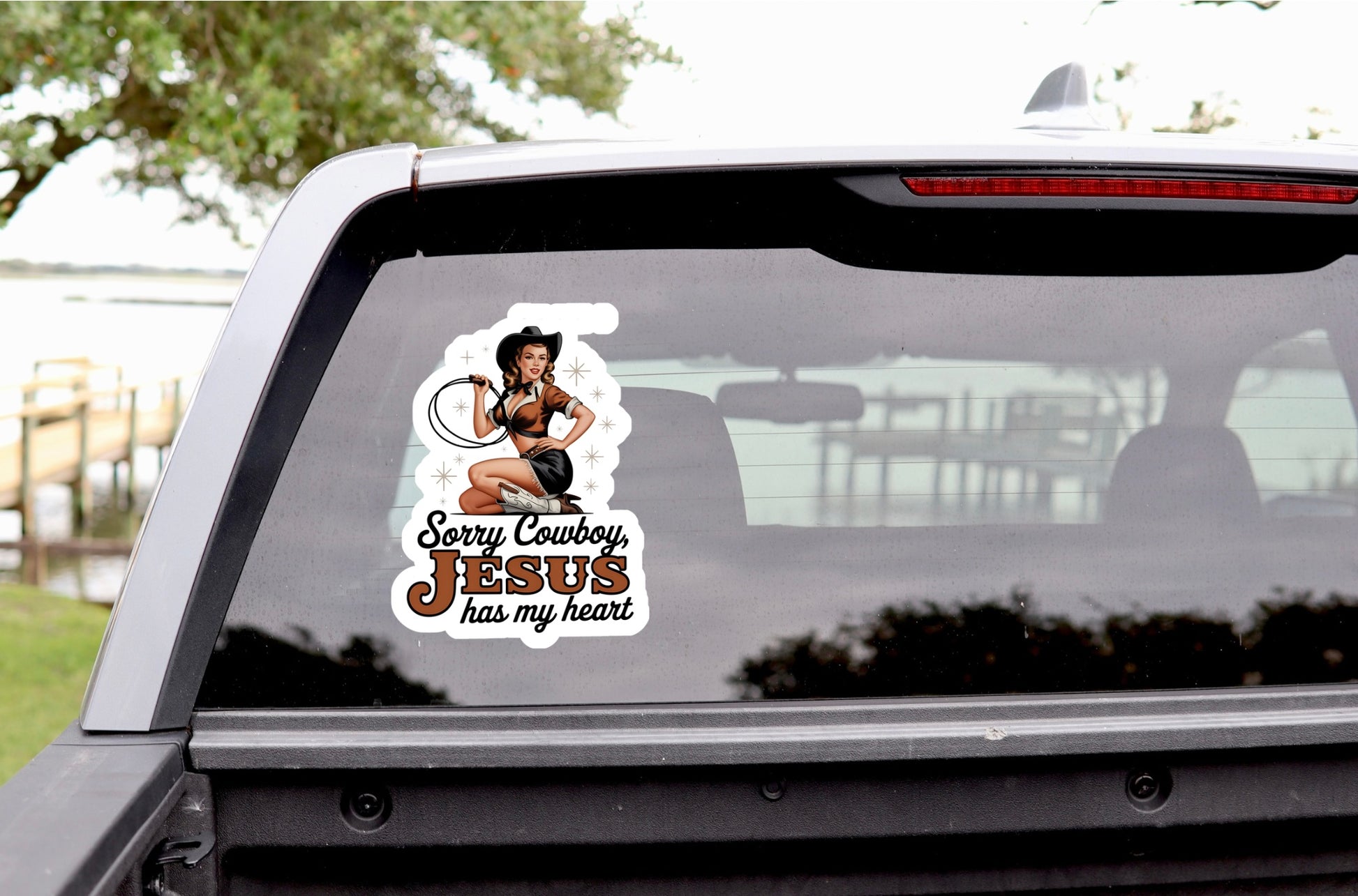 faith over cowboys sticker