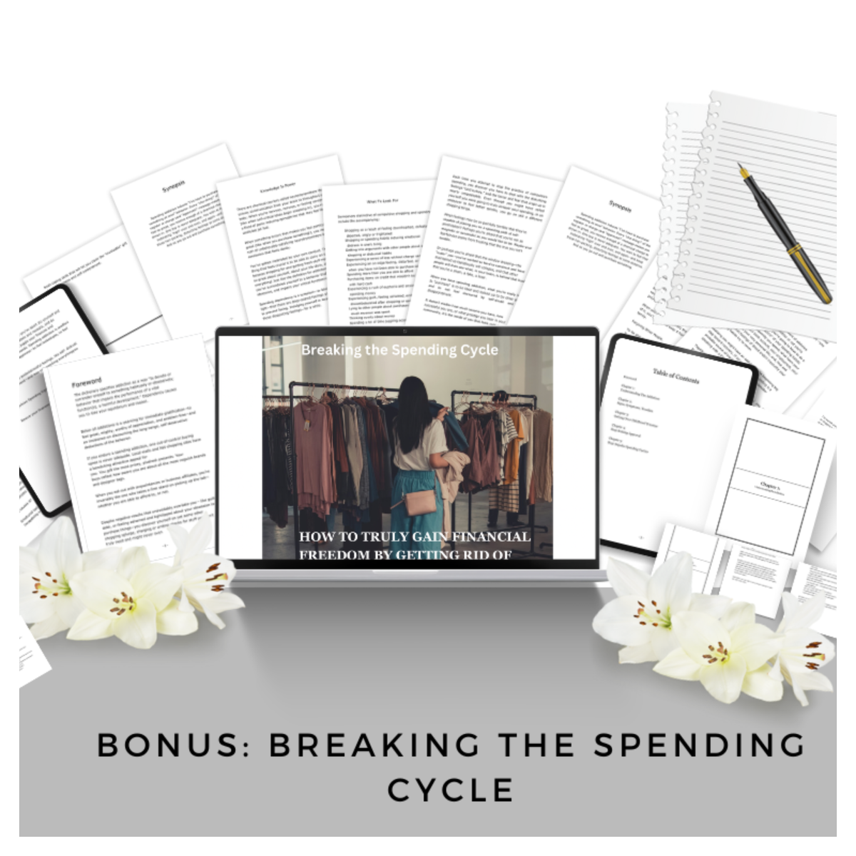 Digital money mindset planner for goals and organization