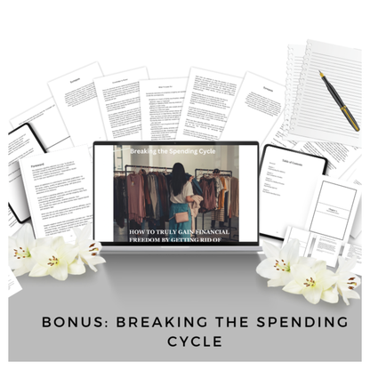 Digital money mindset planner for goals and organization