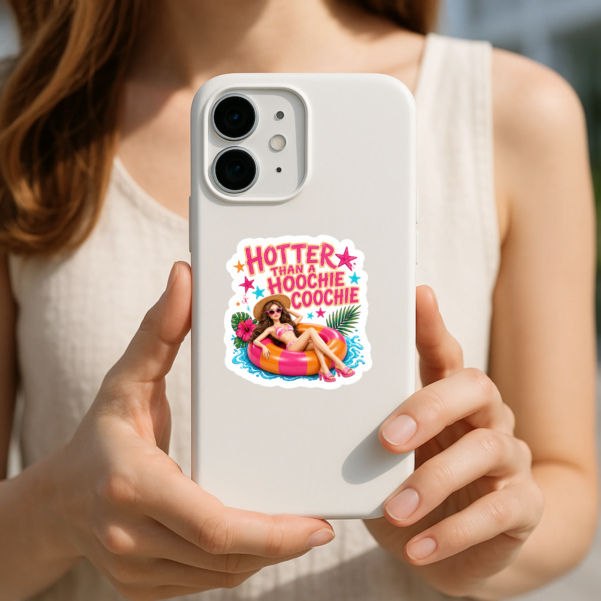 Laptop Summer Meme Sticker
