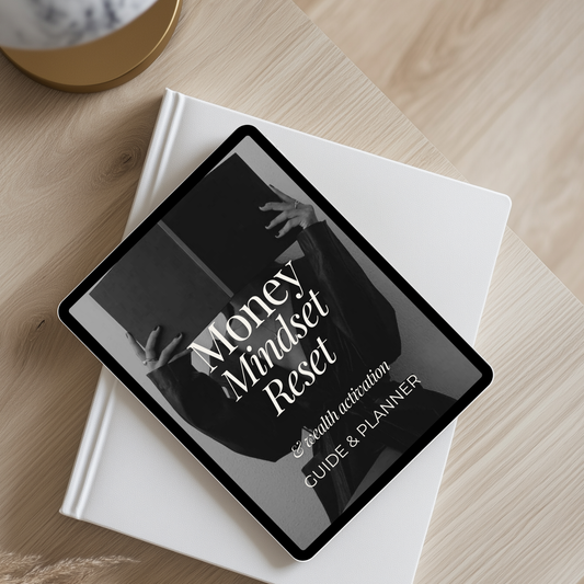 120-page money mindset planner with guided workbook pages
