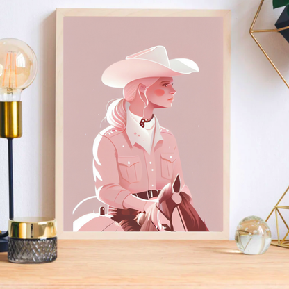 modern cowgirl wall art