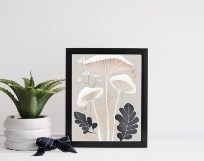 nature inspired mushroom wall art