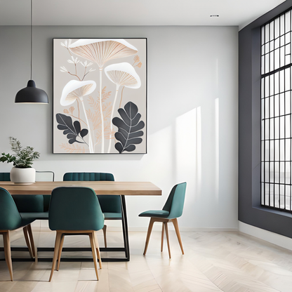 fungi botanical printable wall decor