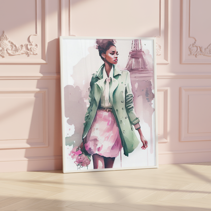 paris fashion wall art print