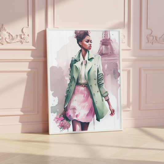 paris fashion wall art print