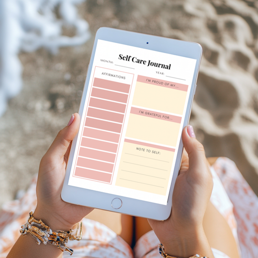 Undated Self-Care Planner PDF – Wellness Planner