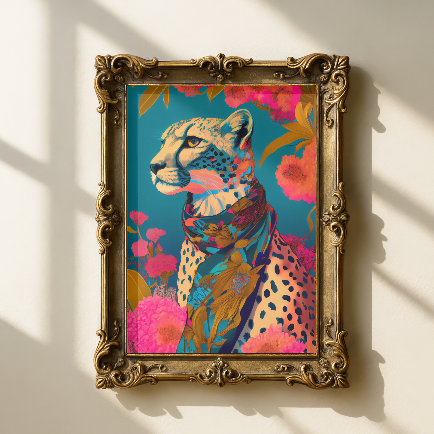 cheetah wall art printable