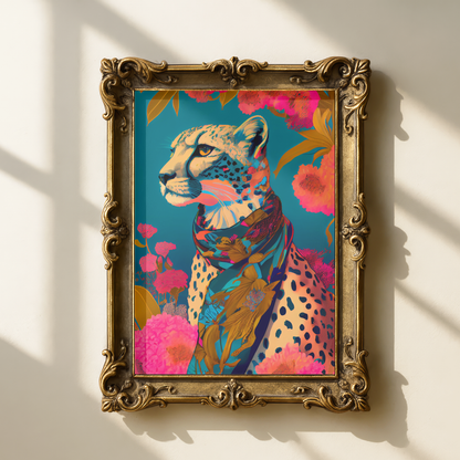 cheetah wall art printable