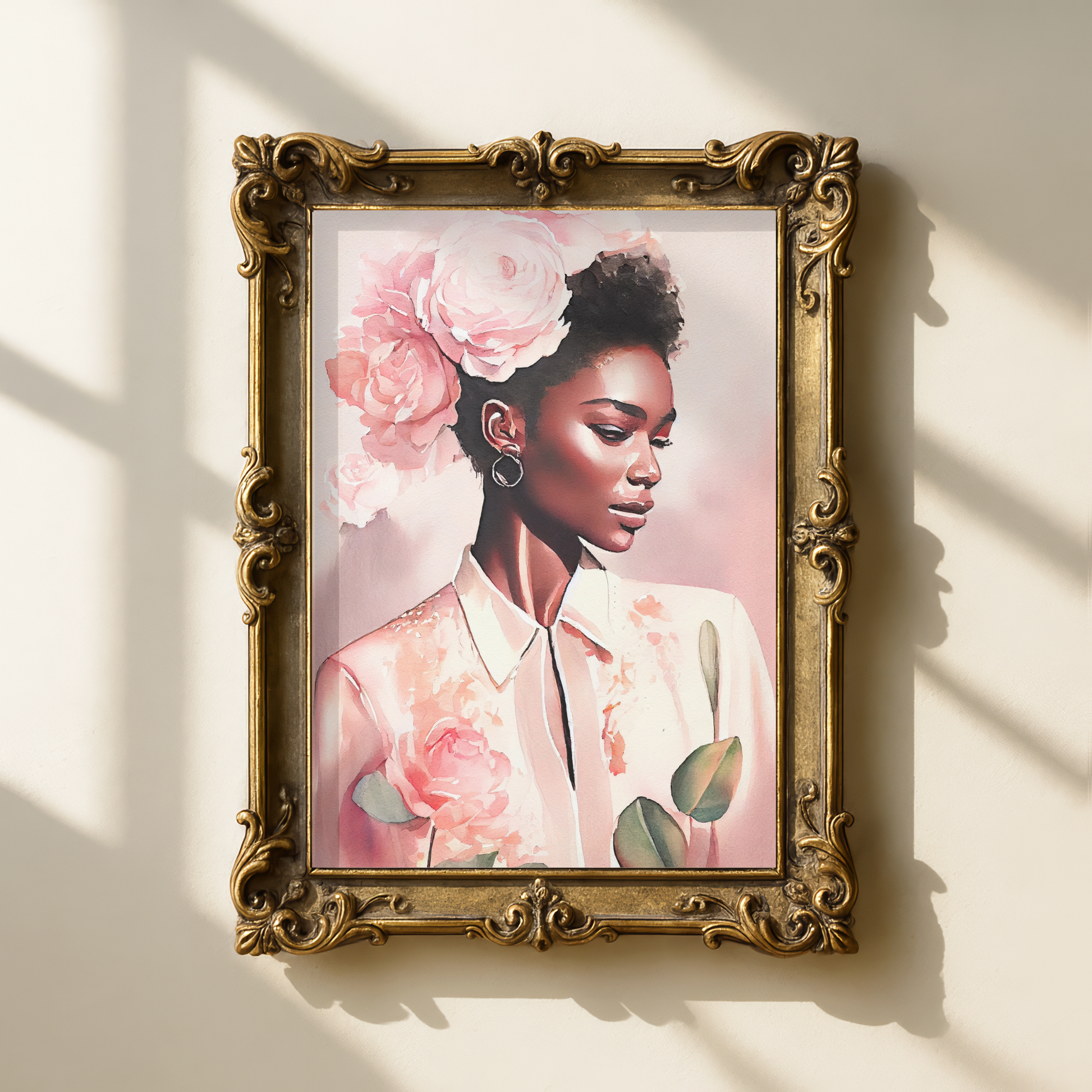 blush peony floral portrait