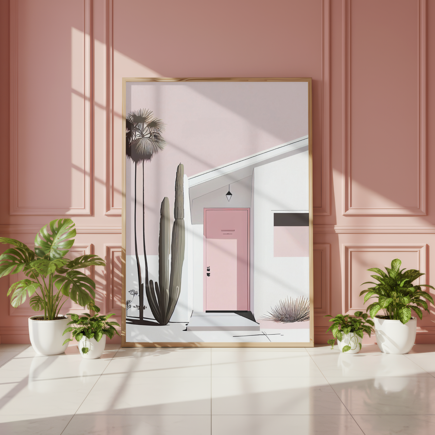 palm tree desert home print
