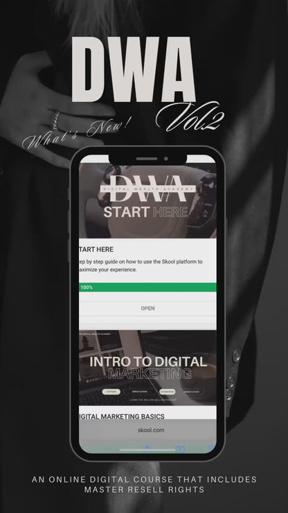 Digital Wealth Academy 2.0 V1 & V2 Accelerator Bundle